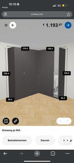 IKEA PAX Hoekkast – Donkergrijs (236 cm hoog), Huis en Inrichting, Ophalen of Verzenden, Zo goed als nieuw, 50 tot 75 cm, 200 cm of meer