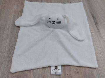 Knuffel knuffeldoekje Hema konijn haas wit L637 beschikbaar voor biedingen