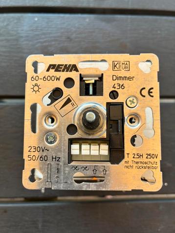 PEHA druk-draaidimmer 60-600W beschikbaar voor biedingen