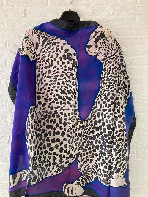 Prachtige Zijde Sjaal, 87x87 cm mooi design Print anna, Kleding | Dames, Mutsen, Sjaals en Handschoenen, Nieuw, Sjaal, Maat 42/44 (L)