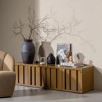 Level tv meubel metaal honinggeel 44x 160 cm, Huis en Inrichting, Woonaccessoires | Kisten, Ophalen, Nieuw, Metaal, Minder dan 50 cm