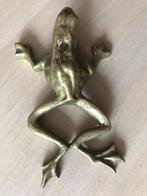 Koperen Kikker – Decoratief Beeldje (Frog, Wand, Antiek), Ophalen of Verzenden