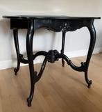Biedermeier Console-speeltafel zwart gepolitoerd hout., Ophalen
