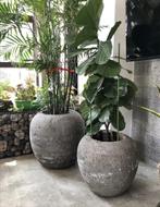 Plantenbak – Bloempot groot – Bloembak beton, Nieuw, Tuin, Beton, Rond