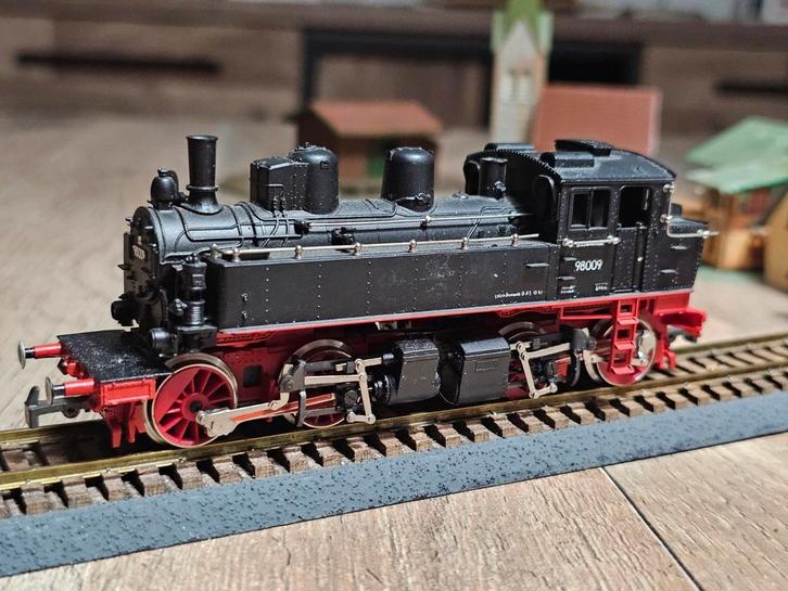 modeltrein Ho rivarossi BR-98009 stoomlok mallet, Hobby en Vrije tijd, Modeltreinen | H0, Gebruikt, Locomotief, Gelijkstroom, Roco