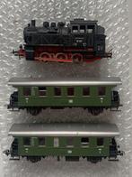 Roco br 80 stoomloc met 2 rijtuigen, Gebruikt, Ophalen of Verzenden, Roco, Gelijkstroom