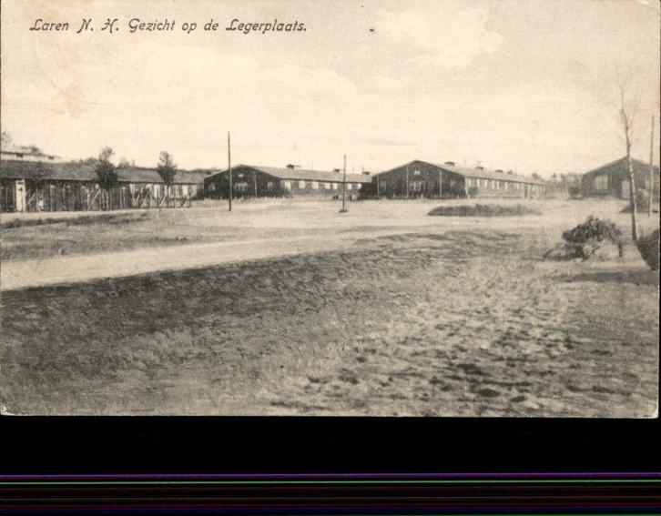 Laren (N.H.) Gezicht op de Legerplaats st 1921, Verzamelen, Ansichtkaarten | Nederland, Gelopen, Noord-Holland, 1920 tot 1940