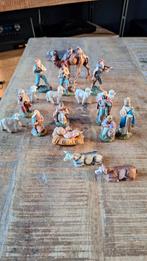 Oude klein kerststal, papier mache zie foto's, Diversen, Kerst, Ophalen of Verzenden