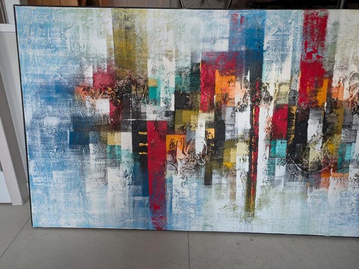 Abstract 3D Schilderij - 200x100 cm, Huis en Inrichting, Badkamer | Complete badkamers, Zo goed als nieuw, Ophalen
