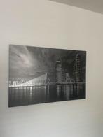 Portret/Canvas Skyline van Rotterdam, Ophalen of Verzenden, 50 tot 75 cm