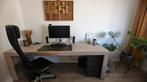 Steigerhouten bureau 225 x 75 cm, Ophalen, Zo goed als nieuw, Bureau