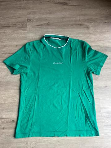 Calvin klein shirt groen maat m beschikbaar voor biedingen