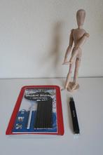 Teken van modellen met houtskool en modelpop, Ophalen of Verzenden, Zo goed als nieuw, Overige typen