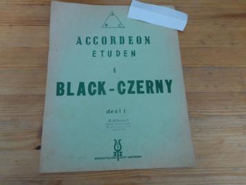 Black-Czerny - Accordeon Etuden deel 1, 2 en 3 beschikbaar voor biedingen