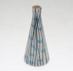 Vintage ZweedsKeramiek vaasje  (#39), Gebruikt, Blauw, Aardewerk of Porselein, Ophalen of Verzenden