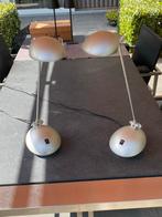 Twee Grijze Bureau Lampjes, Ophalen, Gebruikt, Metaal, Minder dan 50 cm