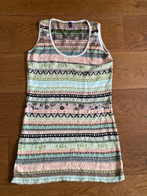 Kooi knitwear dun gebreide tuniek van katoen maat s/m, Kleding | Dames, Tops, Zo goed als nieuw, Maat 38/40 (M), Zonder mouw, Verzenden