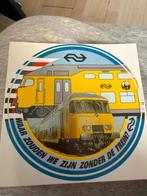 NS Trein sticker, Verzamelen, Ophalen of Verzenden, Zo goed als nieuw, Trein, Kaart of Prent