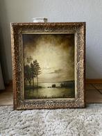 Te koop: schilderij Willy Krake/bomen-water, Antiek en Kunst, Ophalen