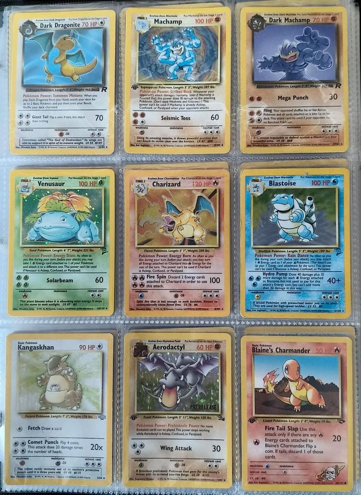 Charizard!!!Base set Pokemon Collectie-1 edition kaarten, Hobby en Vrije tijd, Verzamelkaartspellen | Pokémon, Zo goed als nieuw