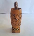 Vintage sigarettenhouder in massief hout 18+ h, Ophalen of Verzenden, Zo goed als nieuw, Sigarenbandjes