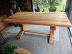Kloostertafel 2 x 1 m, Huis en Inrichting, Tafels | Eettafels, Ophalen, 100 tot 150 cm, Teakhout, 200 cm of meer