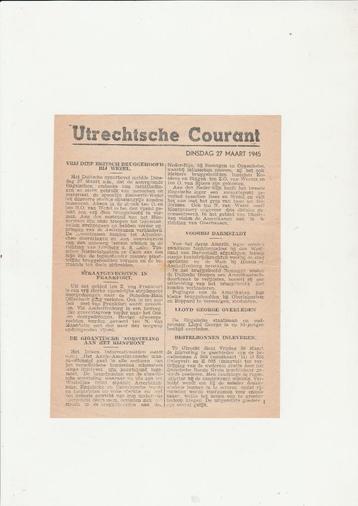 Utrechtse Courant maart 1945 beschikbaar voor biedingen