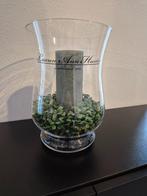 Windlicht "Lauren Ann Hunter" met grijze kaars, Overige materialen, Gebruikt, 25 tot 50 cm, Ophalen of Verzenden