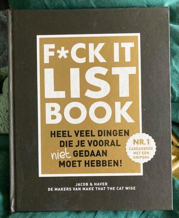 Jacob & Haver - F*CK-it list book beschikbaar voor biedingen