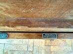 Vintage Tijsseling's Fabrieken Nijkerk bioscoopstoelen tweez, Huis en Inrichting, Stoelen, Ophalen, Hout, Gebruikt, Twee