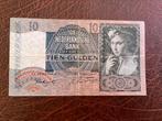 Tien gulden 1942, Ophalen of Verzenden, 10 gulden, Los biljet