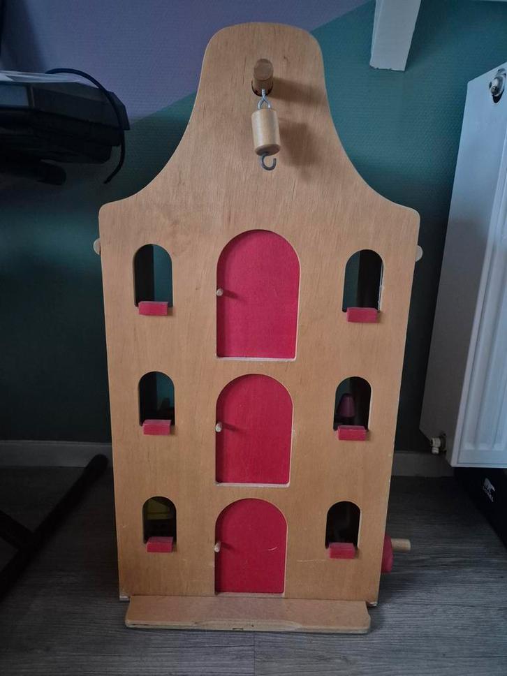 Houten Pakhuis Poppenhuis, Kinderen en Baby's, Speelgoed | Poppenhuizen, Gebruikt, Poppenhuis, Ophalen of Verzenden