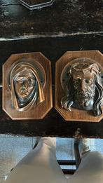 Koperen religieuse schilderijtjes, Ophalen of Verzenden, Zo goed als nieuw, Zwart