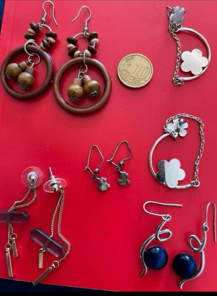 Een oorbellen naar keuze, Sieraden, Tassen en Uiterlijk, Oorbellen, Zo goed als nieuw, Hangers, Overige materialen, Overige kleuren