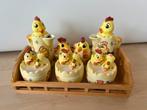 Thee set kippen pasen decoratie theeset tea, Diversen, Pasen, Ophalen of Verzenden, Zo goed als nieuw