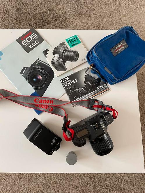 Canon EOS 600 autofocus spiegelreflex fotocamera set, Audio, Tv en Foto, Fotocamera's Analoog, Gebruikt, Spiegelreflex, Canon
