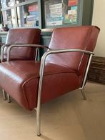 Fauteuils 2x leer (mancave), Verzenden, Gebruikt, Leer, Twee