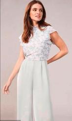 Phase Eight luxe jumpsuit lichtblauw/bloemetjes top maat M, Kleding | Dames, Jumpsuits, Maat 38/40 (M), Nieuw, Phase Eight, Verzenden