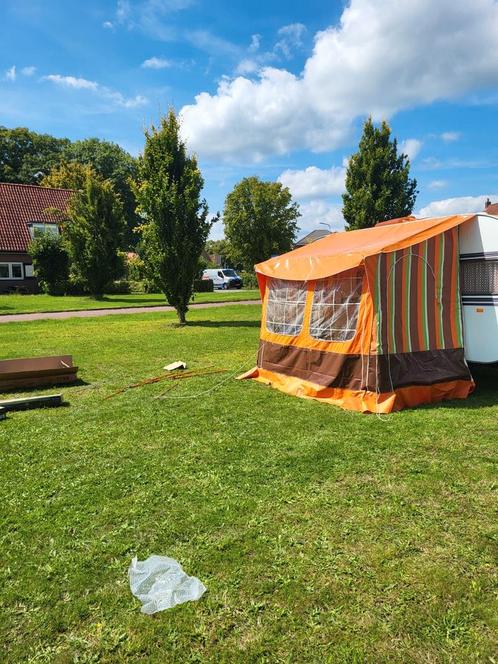 Retro voortentje 1,5 diep bij 2,5 breed, Caravans en Kamperen, Voortenten en Luifels, Gebruikt, Ophalen