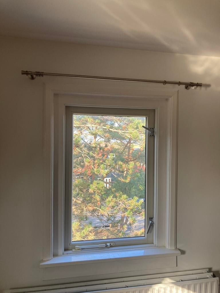 gordijn rails, Ophalen of Verzenden, Gebruikt, 100 tot 150 cm