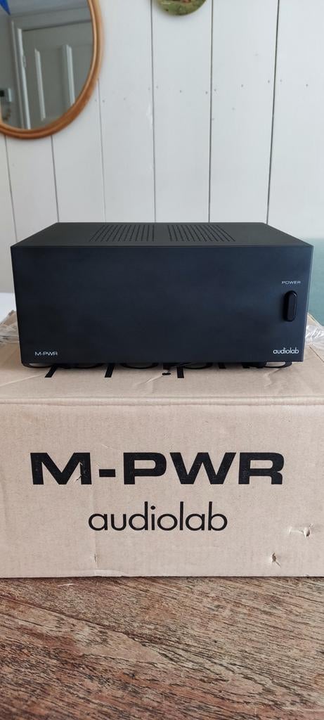 Audiolab M-PWR eindversterker in doos, Audio, Tv en Foto, Versterkers en Receivers, Ophalen, Zo goed als nieuw, Minder dan 60 watt