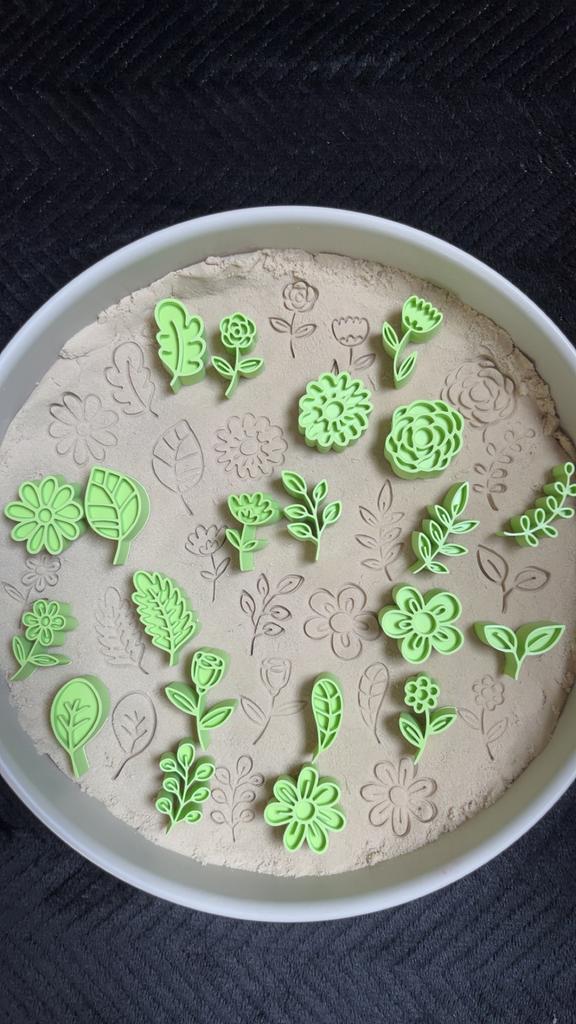 Bloemen stempels sensorisch, Kinderen en Baby's, Speelgoed | Educatief en Creatief, Nieuw, Ontdekken, Ophalen of Verzenden