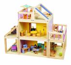 Mooie groot houten poppenhuis, Kinderen en Baby's, Speelgoed | Poppenhuizen, Ophalen, Zo goed als nieuw, Poppenhuis