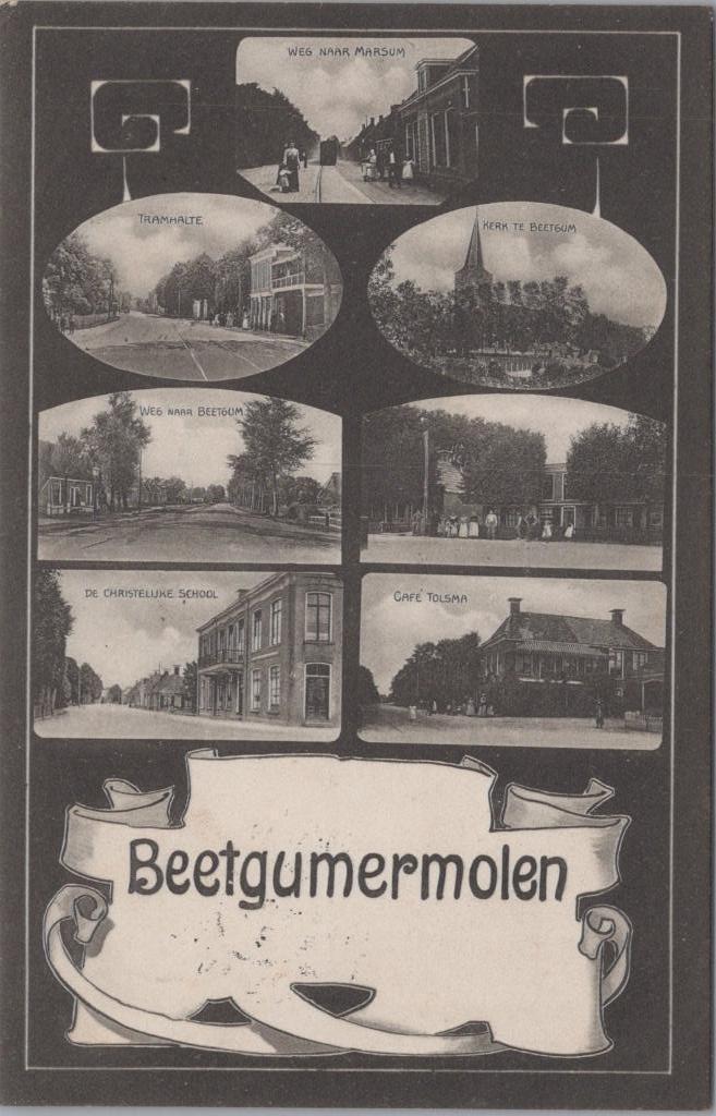 Beetgumermolen - Luikjeskaart - 1906, Verzamelen, Ansichtkaarten | Nederland, Gelopen, Friesland, Voor 1920, Ophalen of Verzenden