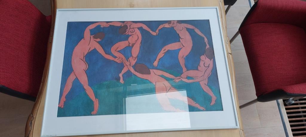 Reproductie 'De dansers' van Henri Matisse, Antiek en Kunst, Ophalen of Verzenden