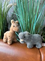 Vintage gund nijlpaard en giraf pluche, Verzenden