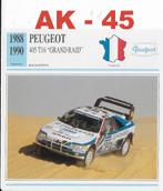 Ak45 autokaart peugeot 405 t16 grand raid ( 1988 - 1990 ), Ophalen of Verzenden, Zo goed als nieuw, Auto's