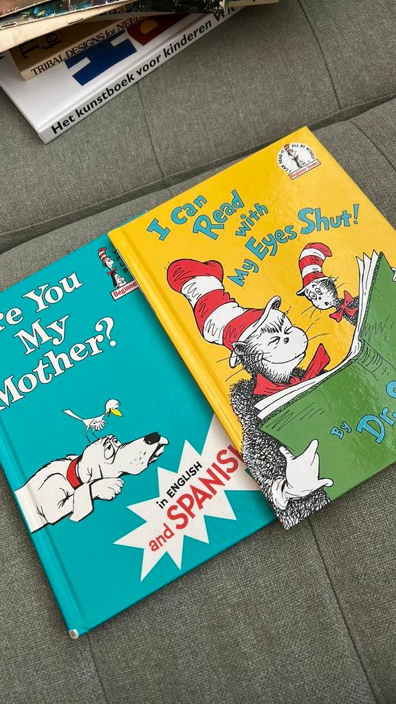 Dr. Seuss I can read with my eyes shut Are you my mother?, Ophalen of Verzenden, Zo goed als nieuw