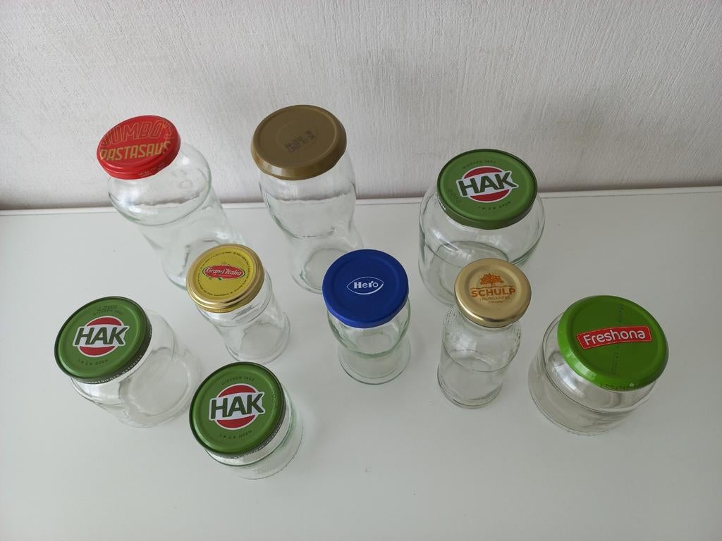 GEZOCHT: allerlei soorten potten / flesjes, Ophalen of Verzenden, Glas, Pot, Bus of Blik