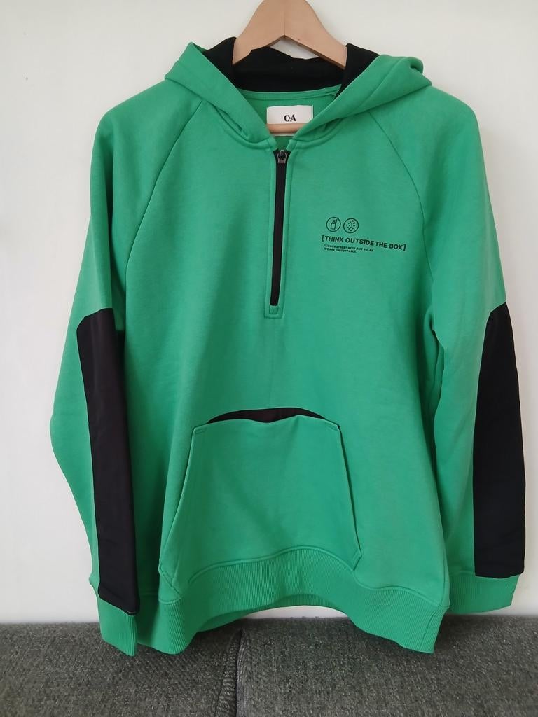 Groene hoodie C&A maat 176, Kinderen en Baby's, Kinderkleding | Maat 176, C&A, Trui of Vest, Nieuw, Ophalen of Verzenden